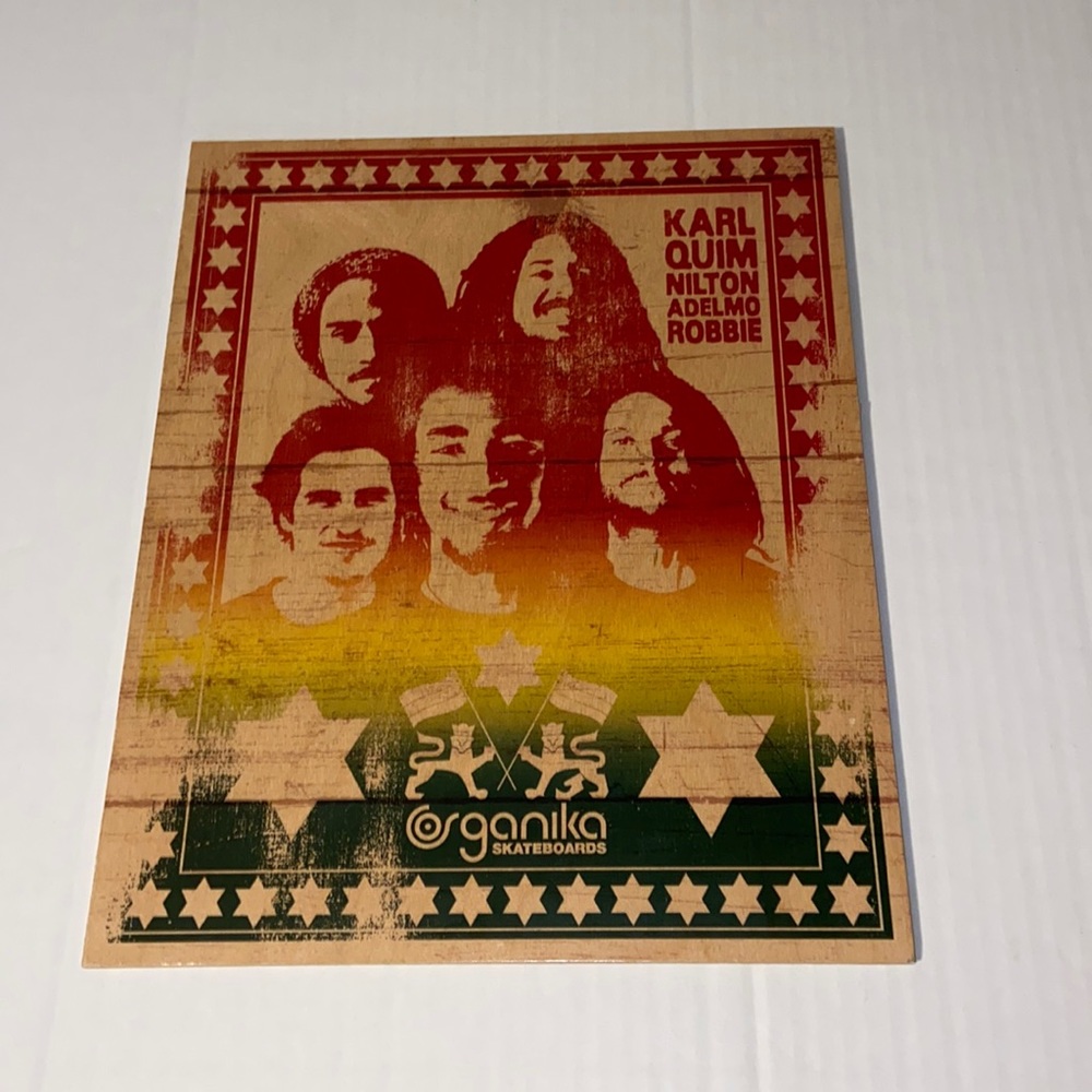Organika Skateboards Karl Quim Nilton Adelmo Robbie Wooden Wall Hanging